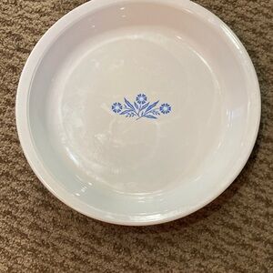 Vintage Corning ware pie/quiche plate-9”x1 1/4”